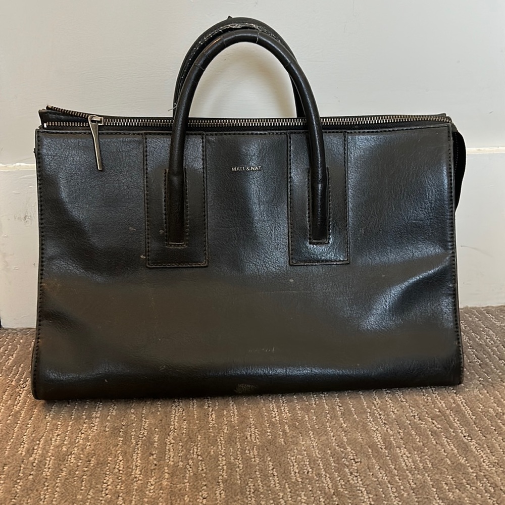 Matt & Nat Black Tote, vintage look